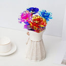 Decorbites galaxy rose iridescent blue & purple wedding centerpiece