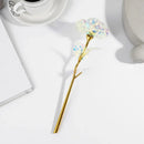 Decorbites galaxy rose iridescent blue & purple wedding centerpiece