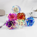 Decorbites galaxy rose iridescent blue & purple wedding centerpiece