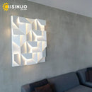Decorbites geometric art white wall lamp for bedroom living room