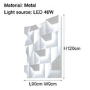 Decorbites geometric art white wall lamp for bedroom living room