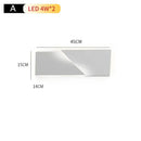 Decorbites geometric art white wall lamp for bedroom living room