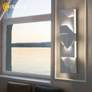 Decorbites geometric art white wall lamp for bedroom living room