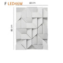 Decorbites geometric art white wall lamp for bedroom living room