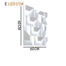 Decorbites geometric art white wall lamp for bedroom living room