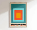 DecorBites™ Geometric Bauhaus Canvas Art - Mid Century Decor