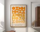 DecorBites™ Geometric Bauhaus Canvas Poster - Retro Home Wall Art