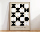 DecorBites™ Geometric Bauhaus Canvas Poster - Retro Home Wall Art