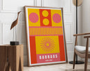 DecorBites™ Geometric Bauhaus Canvas Poster - Retro Mid-Century Wall Art