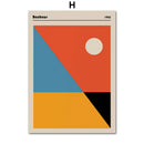 DecorBites™ Geometric Bauhaus Pop Art Canvas Prints
