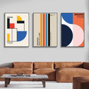 DecorBites™ Geometric Bauhaus Pop Art Canvas Prints