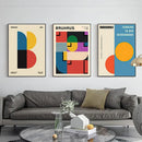 DecorBites™ Geometric Bauhaus Pop Art Canvas Prints