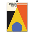 DecorBites™ Geometric Bauhaus Pop Art Canvas Prints
