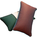 Decorbites geometric blue & red jacquard waist pillow case bedroom