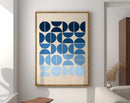 DecorBites™ Geometric Canvas Poster - Mid Century Home Decor