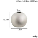 Decorbites geometric gold & silver spherical ceramic vases living room