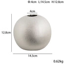 Decorbites geometric gold & silver spherical ceramic vases living room