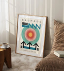 DecorBites™ Geometric Mid Century Bauhaus Canvas Wall Art
