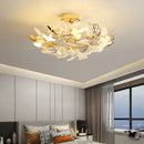 DecorBites™ Ginkgo Leaf Bedroom Lamp: Post-modern Romantic Art Ceiling Light for Master Bedroom