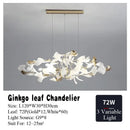 DecorBites™ Ginkgo Leaf Chandelier LED Pendant Light for Living Dining Bedroom