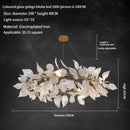 DecorBites™ Ginkgo Leaf Crystal Chandelier - Elegant LED Pendant Lamp for Dining & Living Room