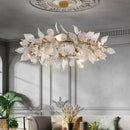 DecorBites™ Ginkgo Leaf Crystal Chandelier - Elegant LED Pendant Lamp for Dining & Living Room