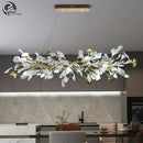 DecorBites™ Ginkgo Leaf Crystal Chandelier for Home Décor