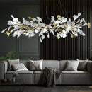 DecorBites™ Ginkgo Leaf Crystal Chandelier for Home Décor