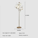 DecorBites™ Ginkgo Leaf Floor Lamp - Modern Lighting for Living Room, Bedroom, Study