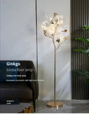 DecorBites™ Ginkgo Leaf Floor Lamp - Modern Lighting for Living Room, Bedroom, Study
