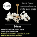 DecorBites™ Ginkgo Leaf LED Ceiling Chandelier for Bedroom, Living, Dining Room