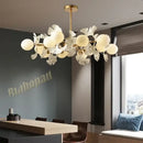 DecorBites™ Ginkgo Leaf LED Ceiling Chandelier for Bedroom, Living, Dining Room