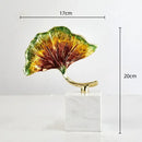 DecorBites™ Ginkgo Leaf Metal Sculpture Home Decor Figurine