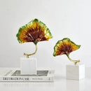 DecorBites™ Ginkgo Leaf Metal Sculpture Home Decor Figurine