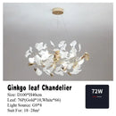DecorBites™ Ginkgo Leaf Pendant Chandelier for Nordic Romantic Living Room Decor