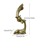 DecorBites™ Giraffe Head Sculpture Resin Animal Statue Interior Golden Ornaments