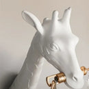DecorBites™ Giraffe Love Wall Lamp: Resin Animal Atmosphere Bedside Lighting for Cute Room Decor