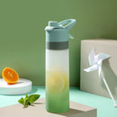 DecorBites™ Girls 700ml Spray Water Bottle for Outdoor Sports Fitness & Travel