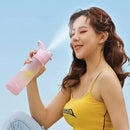 DecorBites™ Girls 700ml Spray Water Bottle for Outdoor Sports Fitness & Travel