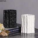 DecorBites™ Glacial Ceramic Vase: Hydroponic Flower Pots, Desk Decoration, Room Aesthetic Decor