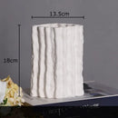 DecorBites™ Glacial Ceramic Vase: Hydroponic Flower Pots, Desk Decoration, Room Aesthetic Decor