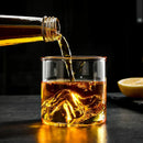 DecorBites™ Glacier Wine Cup: Japanese Style Whisky Glass with Fuji Artwork