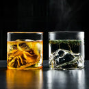 DecorBites™ Glacier Wine Cup: Japanese Style Whisky Glass with Fuji Artwork
