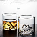 DecorBites™ Glacier Wine Cup: Japanese Style Whisky Glass with Fuji Artwork