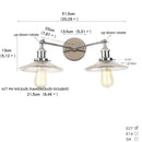 DecorBites™ Glass 2-Light Wall Sconce with Pull Chain Switch for Bedroom and Bathroom