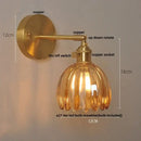 DecorBites™ Glass Adjustable LED Wall Lamp with Pull Chain Switch, Modern Nordic Design