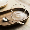 Modern wood and glass afternoon tea dessert set dining room