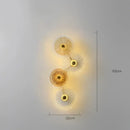 Modern gold flower glass aisle wall lamp living room sconce