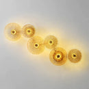 Modern gold flower glass aisle wall lamp living room sconce