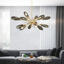 DecorBites™ Glass Art Chandelier for Living Room, Bedroom, Study - Modern Minimalist Design
